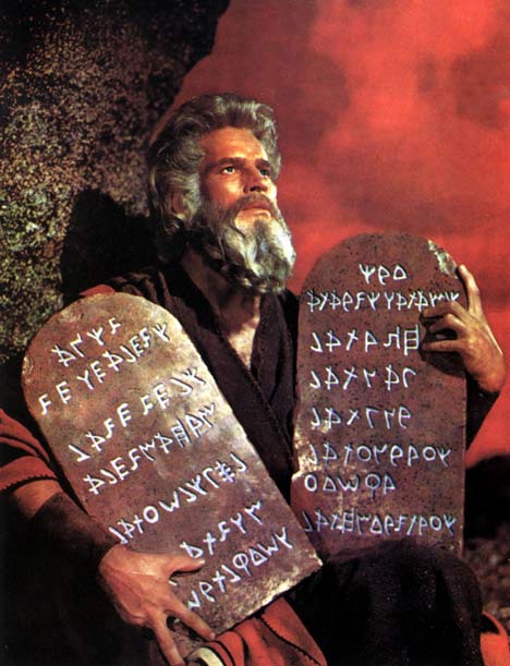 Charlton Heston als Moses